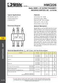 浏览型号HMC226的Datasheet PDF文件第1页
