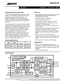 浏览型号HSP50214BVC的Datasheet PDF文件第1页