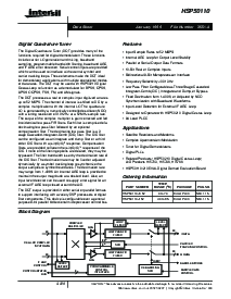 浏览型号HSP50110JI-52的Datasheet PDF文件第1页