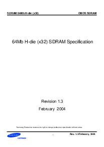 浏览型号K4S643232H-TC/L50的Datasheet PDF文件第1页