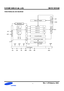 浏览型号K4S643232H-TC/L50的Datasheet PDF文件第5页