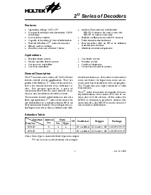 浏览型号HT12F的Datasheet PDF文件第1页