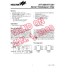 浏览型号HT1381的Datasheet PDF文件第1页