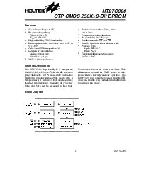 浏览型号HT27C020的Datasheet PDF文件第1页