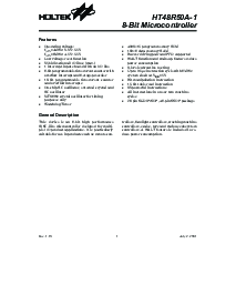 浏览型号HT48R50A的Datasheet PDF文件第1页