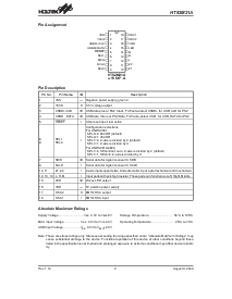 浏览型号HT82M21A的Datasheet PDF文件第2页