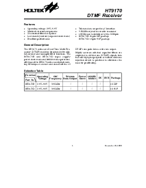 浏览型号HT9170的Datasheet PDF文件第1页