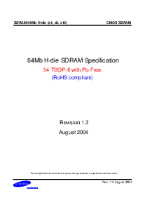 浏览型号K4S641632H-UC60的Datasheet PDF文件第1页