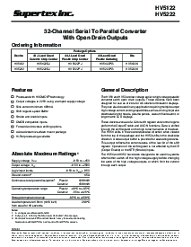 浏览型号HV5222PJ的Datasheet PDF文件第1页