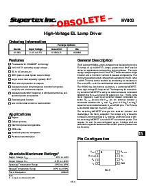 浏览型号HV803的Datasheet PDF文件第1页
