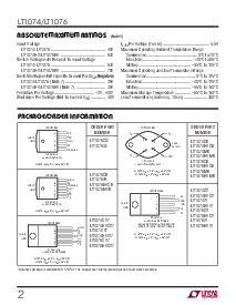 浏览型号LT1074HVIT7的Datasheet PDF文件第2页