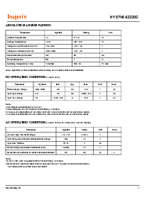 浏览型号HY57V643220CT-7的Datasheet PDF文件第4页