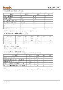 浏览型号HY57V281620A的Datasheet PDF文件第4页