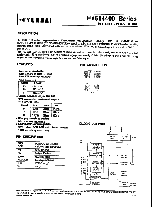 浏览型号HY514400的Datasheet PDF文件第1页