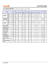 浏览型号HY57V161610D的Datasheet PDF文件第7页