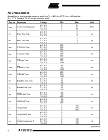 浏览型号AT25128-10PI-1.8的Datasheet PDF文件第4页