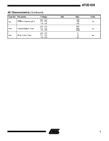 浏览型号AT25128-10PI-1.8的Datasheet PDF文件第5页