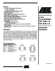浏览型号AT24C32A-10PI-1.8的Datasheet PDF文件第1页