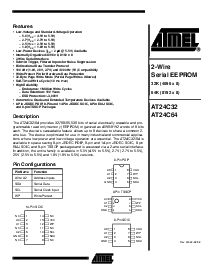 浏览型号AT24C64-10PI-2.7的Datasheet PDF文件第1页