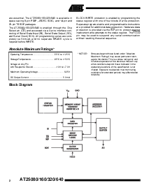 浏览型号AT25160N-10SI-2.7的Datasheet PDF文件第2页