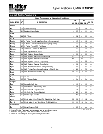 浏览型号ISPLSI2192VE-135LT128的Datasheet PDF文件第7页