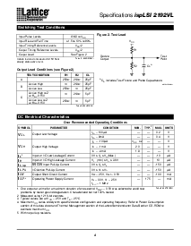 浏览型号ispLSI2192VL-150LB144的Datasheet PDF文件第4页