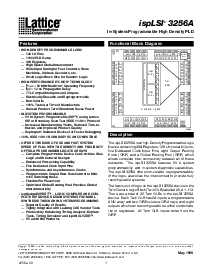 浏览型号ispLSI3256A-90LQ的Datasheet PDF文件第1页