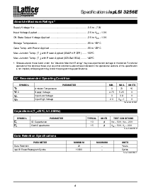 浏览型号ispLSI3256E-100LQ的Datasheet PDF文件第4页