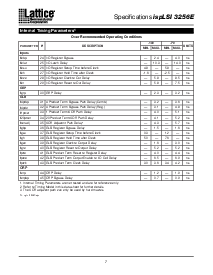 浏览型号ispLSI3256E-100LQ的Datasheet PDF文件第7页