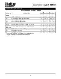 浏览型号ispLSI3256E-100LQ的Datasheet PDF文件第8页