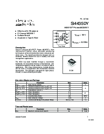 浏览型号SI4435DY的Datasheet PDF文件第1页