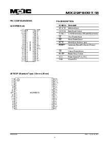 浏览型号MX29F800TMI-90的Datasheet PDF文件第2页