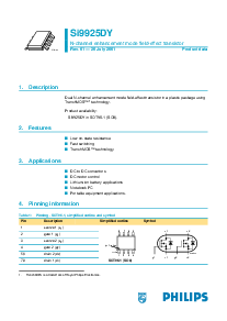 浏览型号SI9925DY的Datasheet PDF文件第1页