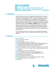 浏览型号SC16C652BIB48的Datasheet PDF文件第1页