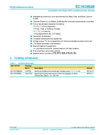 浏览型号SC16C652BIB48的Datasheet PDF文件第2页