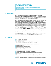 浏览型号SC16C554DIB64的Datasheet PDF文件第1页