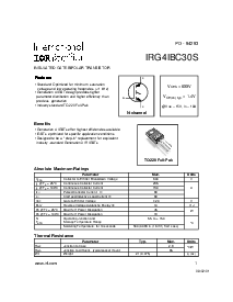 浏览型号IRG4IBC30S的Datasheet PDF文件第1页