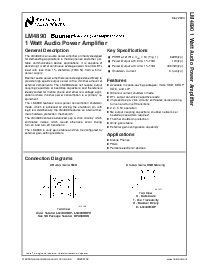 浏览型号LM4890IBLX的Datasheet PDF文件第1页