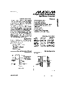 浏览型号ICM7217AIPI的Datasheet PDF文件第1页