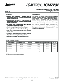 浏览型号ICM7232BFIPL的Datasheet PDF文件第1页