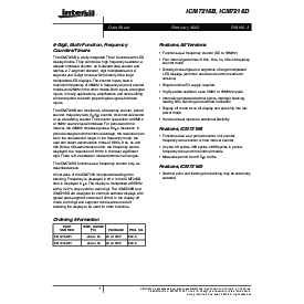 浏览型号ICM7216DIPI的Datasheet PDF文件第1页