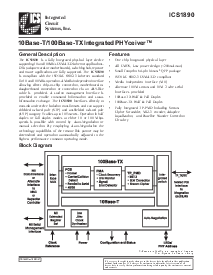 浏览型号ICS1890Y的Datasheet PDF文件第1页