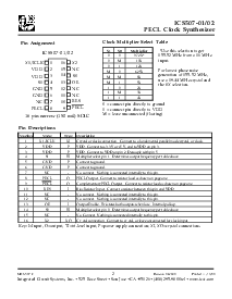 浏览型号ICS507-01-DPK的Datasheet PDF文件第2页