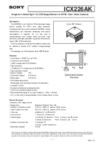 浏览型号ICX226AK的Datasheet PDF文件第1页