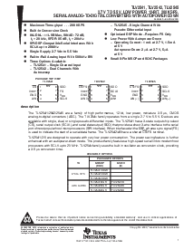 浏览型号TLV2542IDGK的Datasheet PDF文件第1页