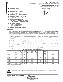 浏览型号TLV272IDGK的Datasheet PDF文件第1页