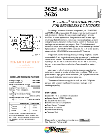 浏览型号3625的Datasheet PDF文件第1页