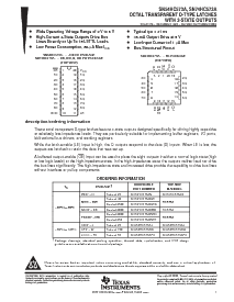浏览型号SN74HC573ADBR的Datasheet PDF文件第1页