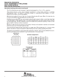 浏览型号SN74LV573ADBR的Datasheet PDF文件第2页