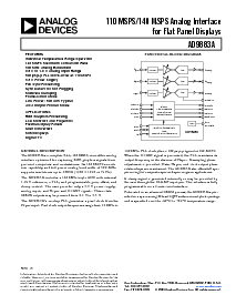 浏览型号AD9883AKST-140的Datasheet PDF文件第1页